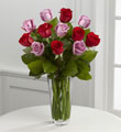 The FTD Red and Lavender Rose Bouquet